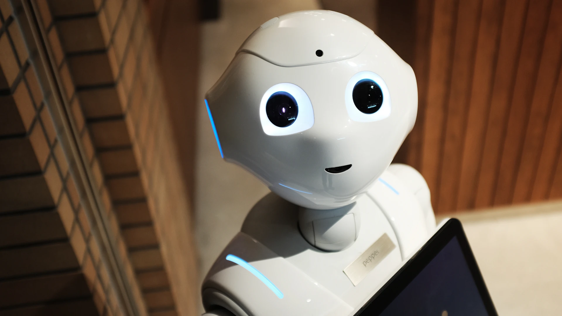 White humanoid robot